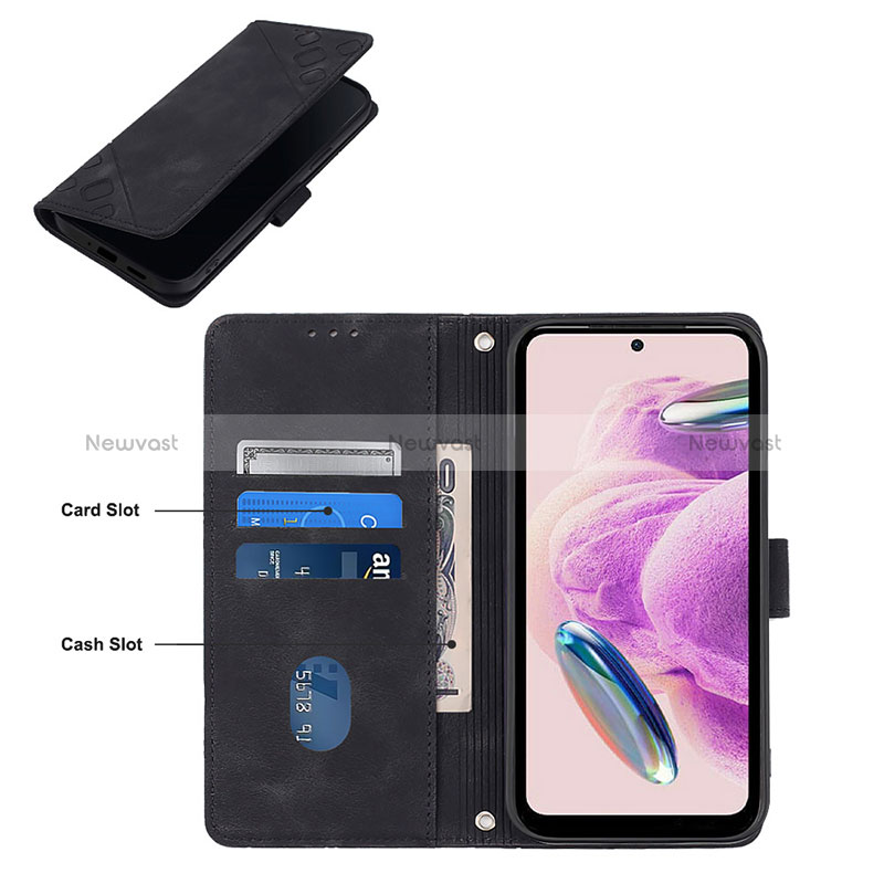 Leather Case Stands Flip Cover Holder YB3 for Xiaomi Redmi Note 12S