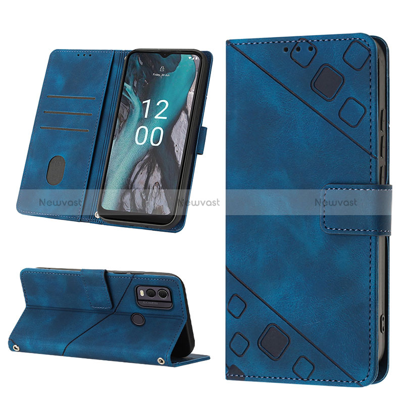 Leather Case Stands Flip Cover Holder YB4 for Nokia C22