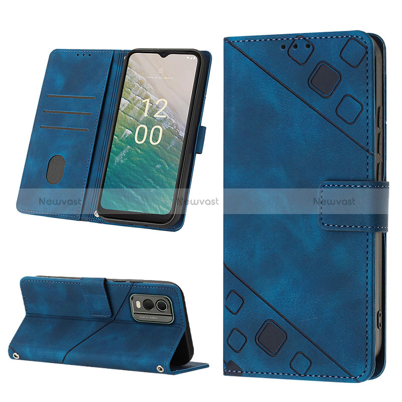 Leather Case Stands Flip Cover Holder YB4 for Nokia C32