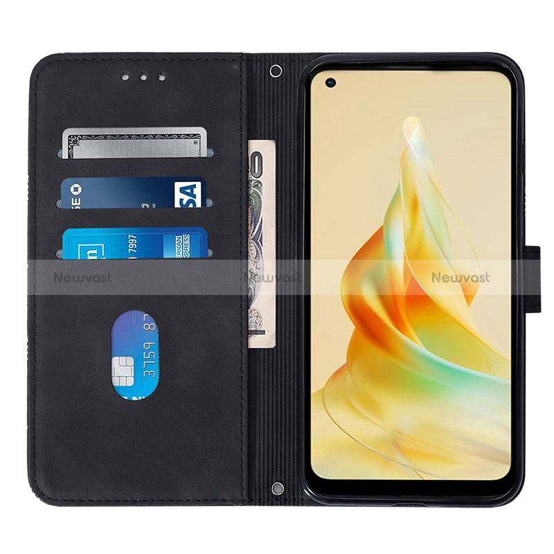 Leather Case Stands Flip Cover Holder YB4 for Oppo Reno8 T 4G