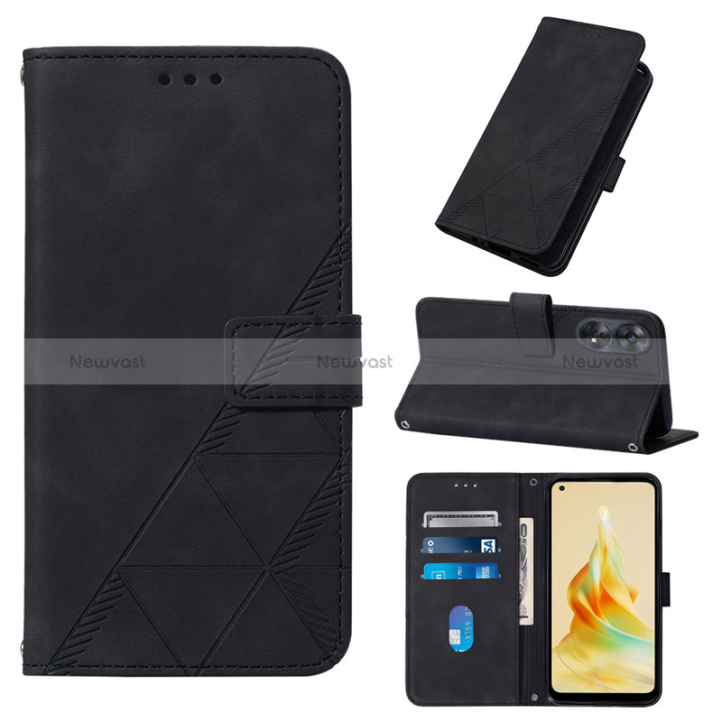 Leather Case Stands Flip Cover Holder YB4 for Oppo Reno8 T 4G