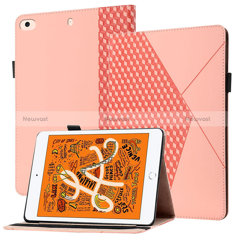 Leather Case Stands Flip Cover Holder YX1 for Apple iPad Mini 5 (2019) Rose Gold