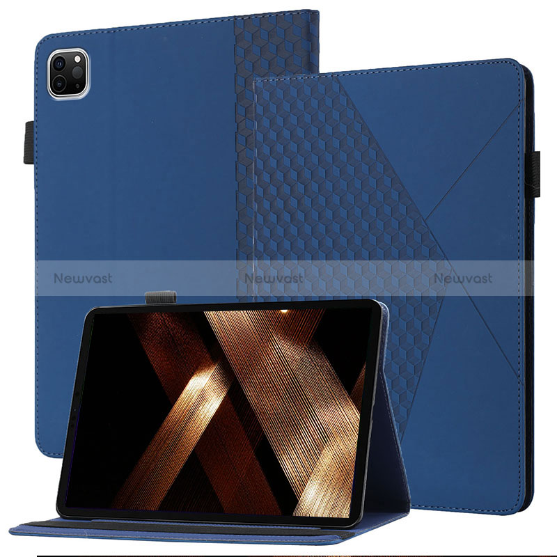 Leather Case Stands Flip Cover Holder YX1 for Apple iPad Pro 11 (2022) Blue
