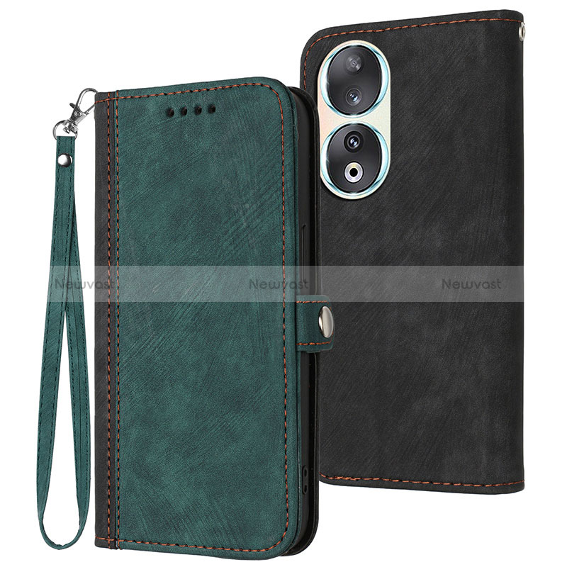 Leather Case Stands Flip Cover Holder YX1 for Huawei Honor 90 5G