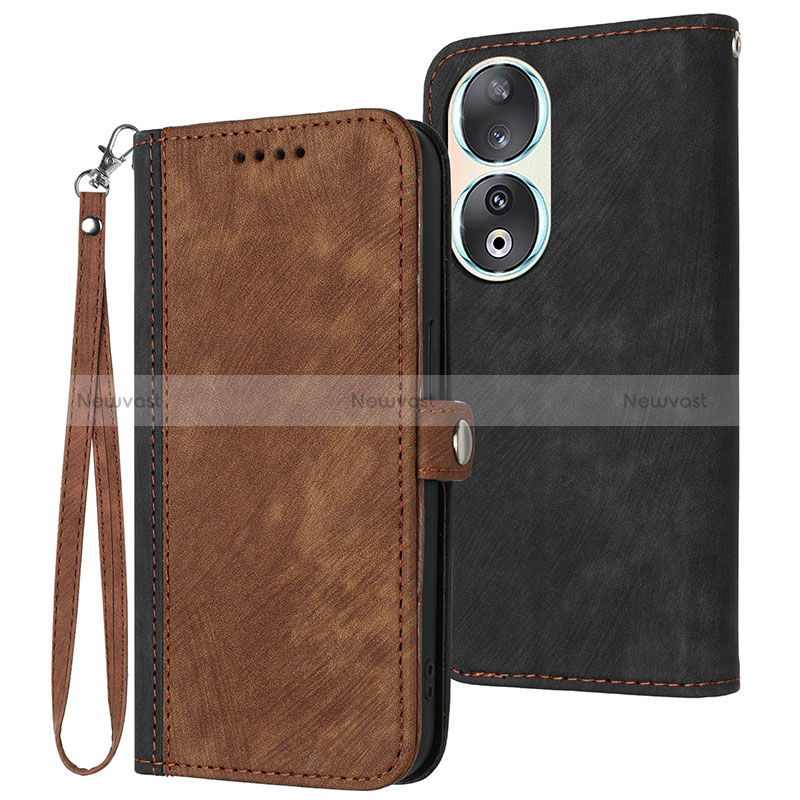 Leather Case Stands Flip Cover Holder YX1 for Huawei Honor 90 5G