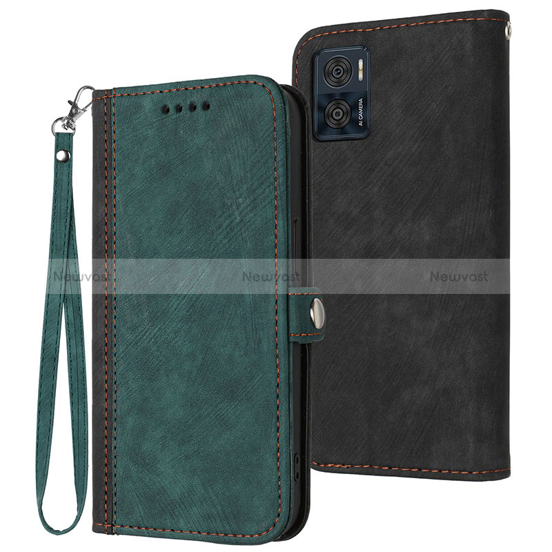 Leather Case Stands Flip Cover Holder YX1 for Motorola Moto E22i