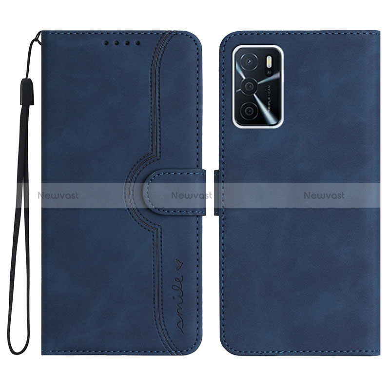 Leather Case Stands Flip Cover Holder YX1 for Oppo A16