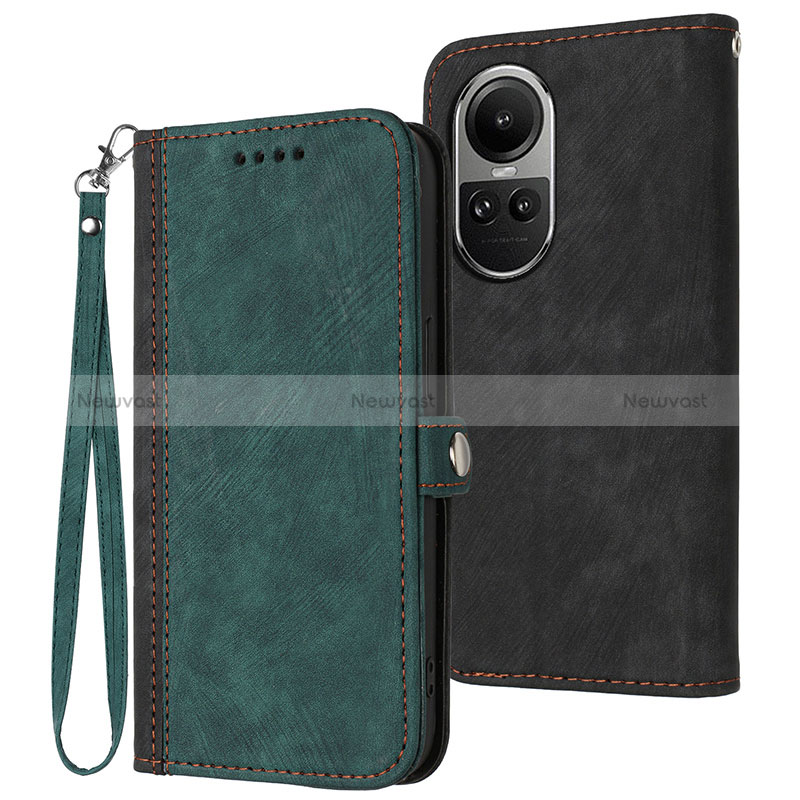 Leather Case Stands Flip Cover Holder YX1 for Oppo Reno10 Pro 5G