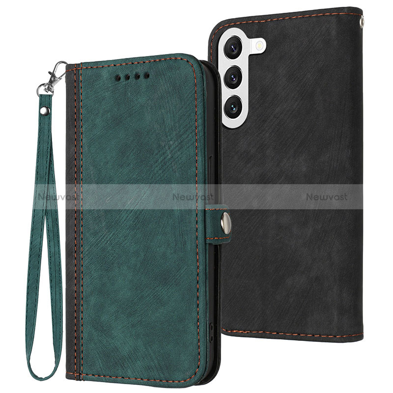 Leather Case Stands Flip Cover Holder YX1 for Samsung Galaxy S22 Plus 5G