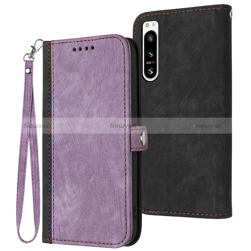 Leather Case Stands Flip Cover Holder YX1 for Sony Xperia 5 IV