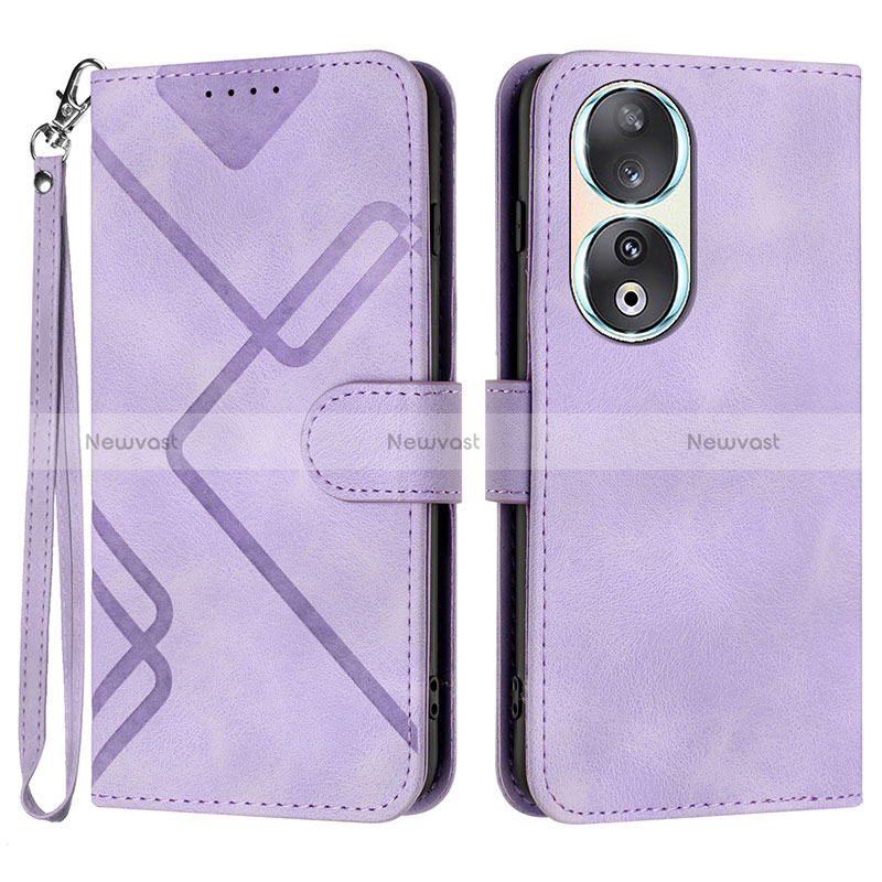 Leather Case Stands Flip Cover Holder YX2 for Huawei Honor 90 5G