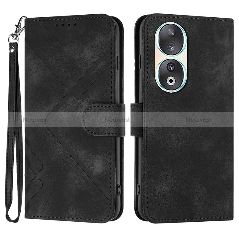 Leather Case Stands Flip Cover Holder YX2 for Huawei Honor 90 5G