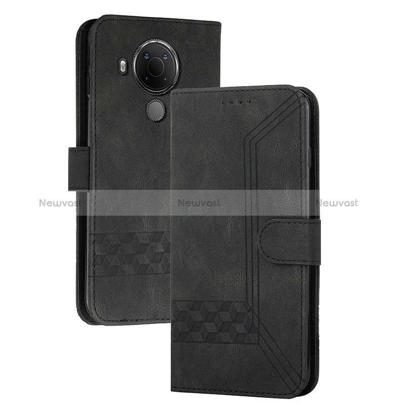 Leather Case Stands Flip Cover Holder YX2 for Nokia 5.4