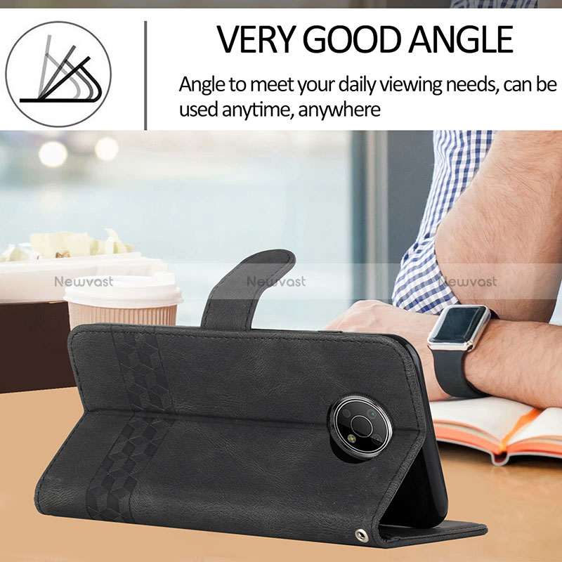 Leather Case Stands Flip Cover Holder YX2 for Nokia G10