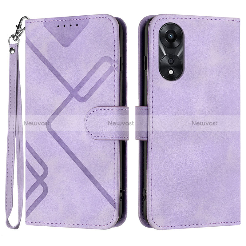 Leather Case Stands Flip Cover Holder YX2 for Oppo A18