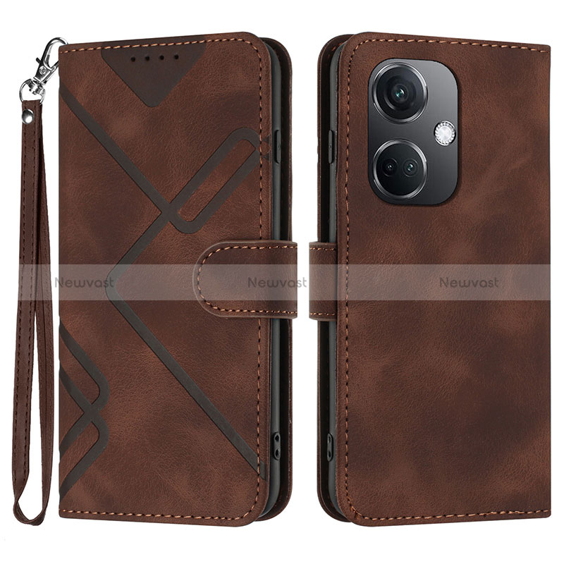 Leather Case Stands Flip Cover Holder YX2 for Oppo K11 5G