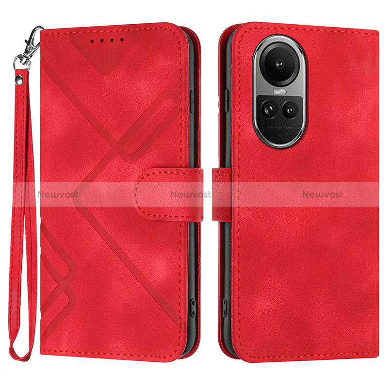 Leather Case Stands Flip Cover Holder YX2 for Oppo Reno10 5G