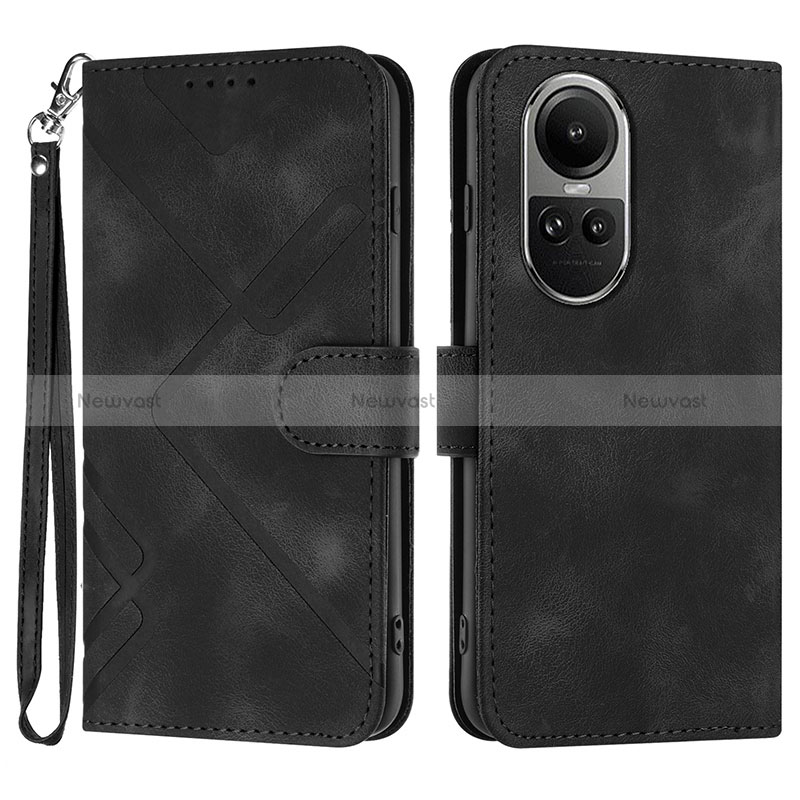 Leather Case Stands Flip Cover Holder YX2 for Oppo Reno10 5G