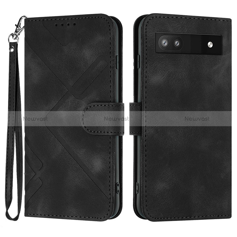 Leather Case Stands Flip Cover Holder YX3 for Google Pixel 6a 5G