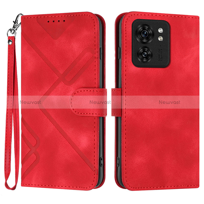 Leather Case Stands Flip Cover Holder YX3 for Motorola Moto Edge 40 5G