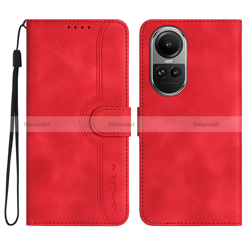 Leather Case Stands Flip Cover Holder YX3 for Oppo Reno10 5G