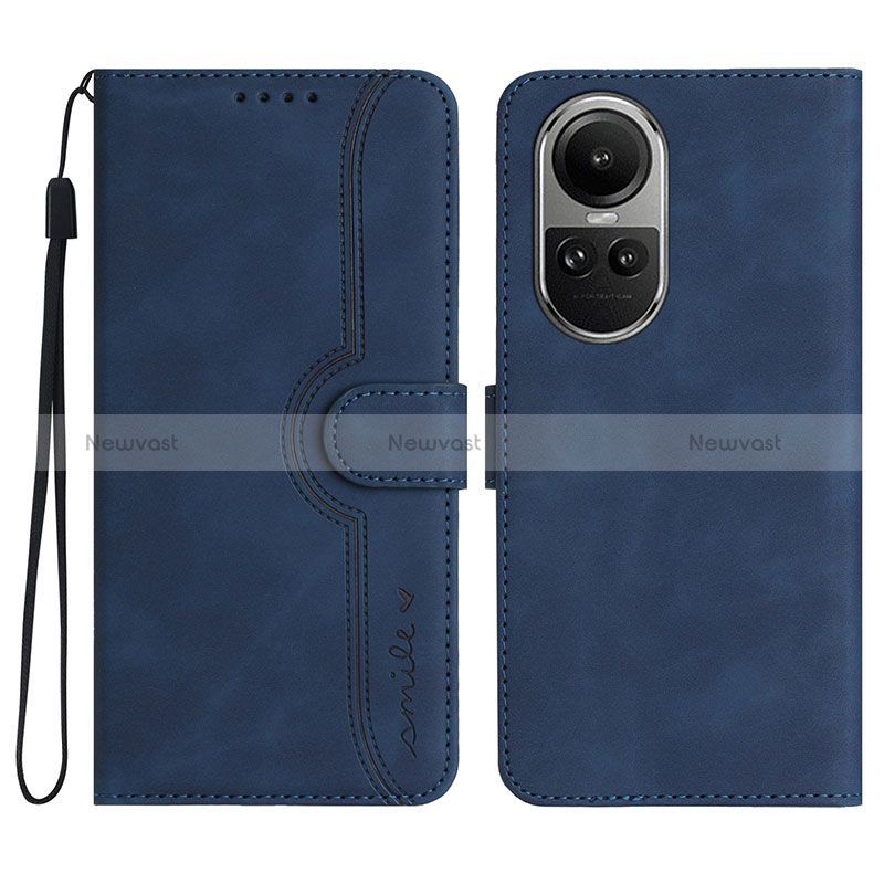 Leather Case Stands Flip Cover Holder YX3 for Oppo Reno10 5G