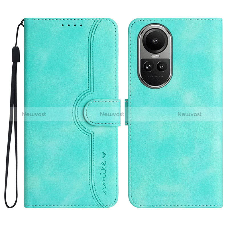 Leather Case Stands Flip Cover Holder YX3 for Oppo Reno10 5G