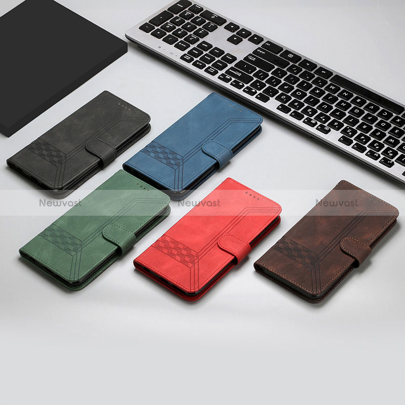 Leather Case Stands Flip Cover Holder YX4 for Motorola Moto E13