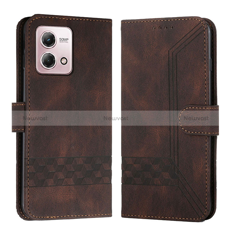 Leather Case Stands Flip Cover Holder YX4 for Motorola Moto G Stylus (2023) 4G