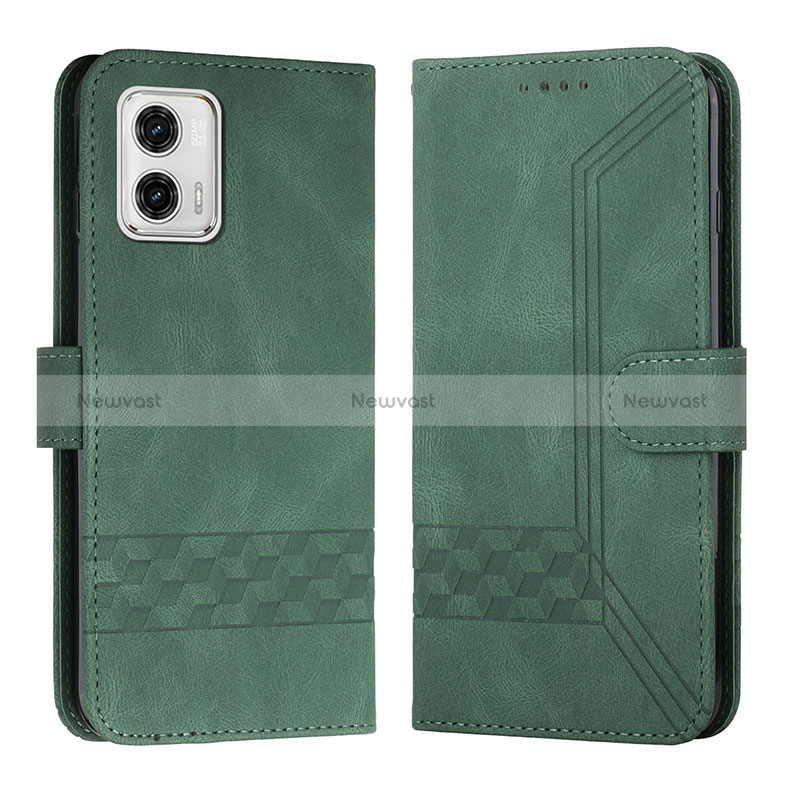 Leather Case Stands Flip Cover Holder YX4 for Motorola Moto G53j 5G