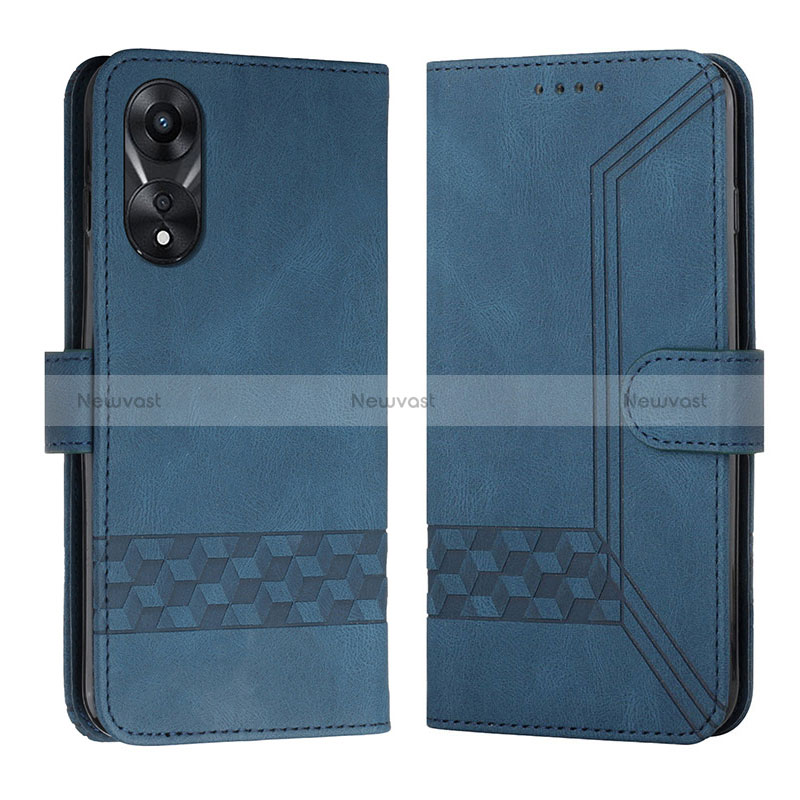 Leather Case Stands Flip Cover Holder YX5 for Oppo A18