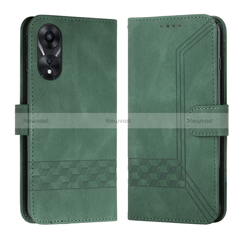 Leather Case Stands Flip Cover Holder YX5 for Oppo A18