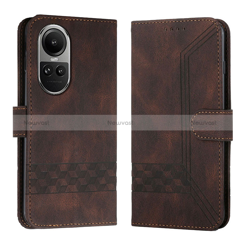 Leather Case Stands Flip Cover Holder YX5 for Oppo Reno10 5G