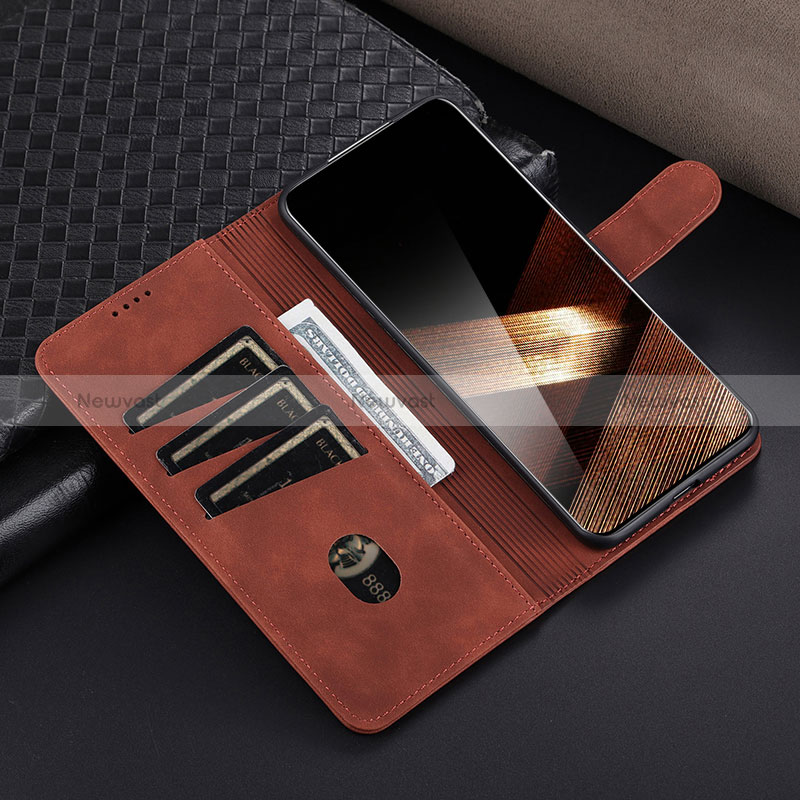 Leather Case Stands Flip Cover Holder YZ1 for Huawei Honor 80 Pro 5G