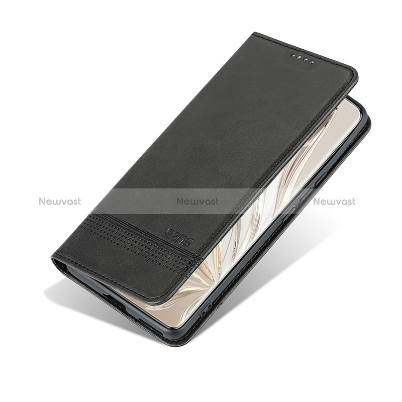 Leather Case Stands Flip Cover Holder YZ1 for Huawei Honor 90 5G