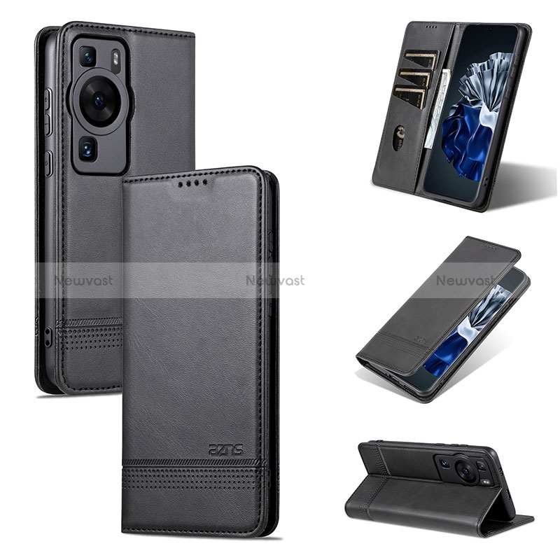 Leather Case Stands Flip Cover Holder YZ1 for Huawei P60