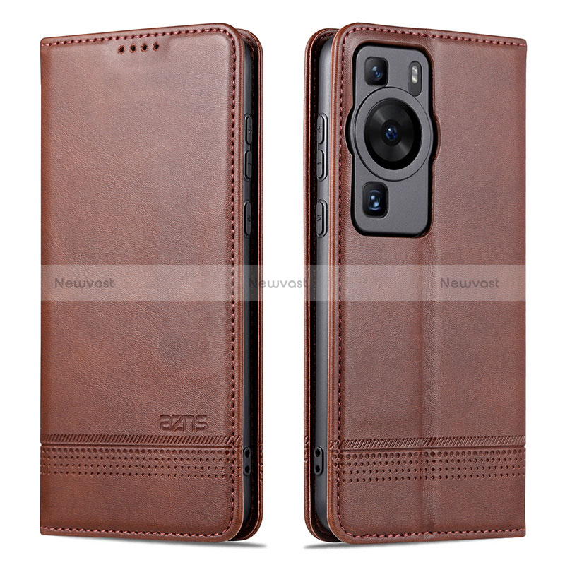 Leather Case Stands Flip Cover Holder YZ1 for Huawei P60