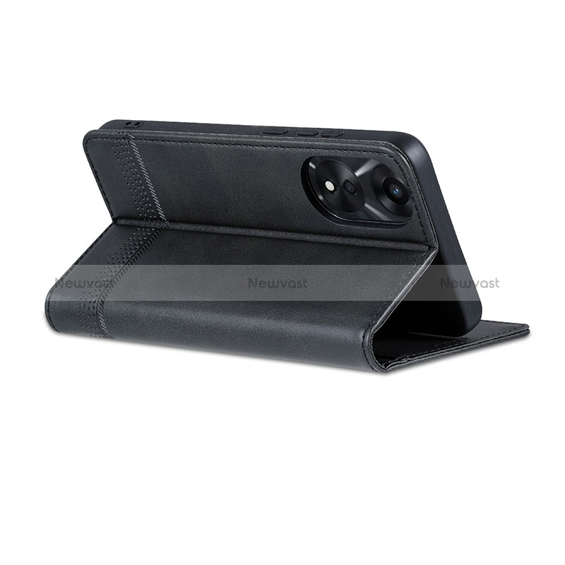 Leather Case Stands Flip Cover Holder YZ1 for Oppo A78 4G