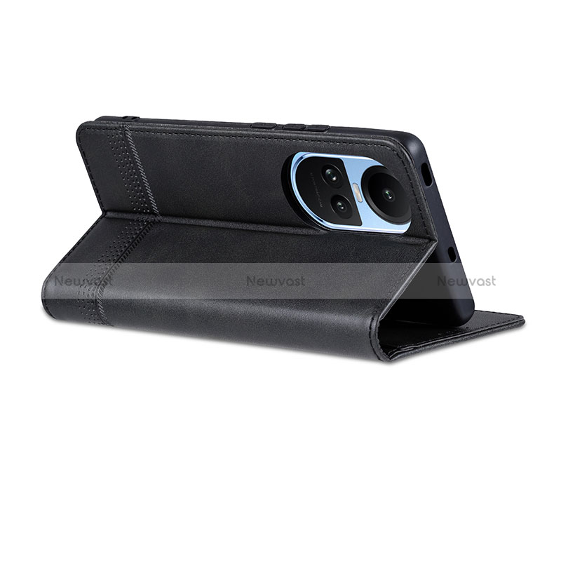 Leather Case Stands Flip Cover Holder YZ1 for Oppo Reno10 5G