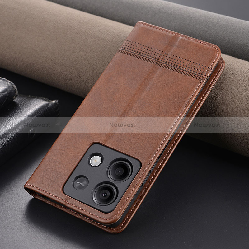 Leather Case Stands Flip Cover Holder YZ1 for Xiaomi Redmi Note 13 5G