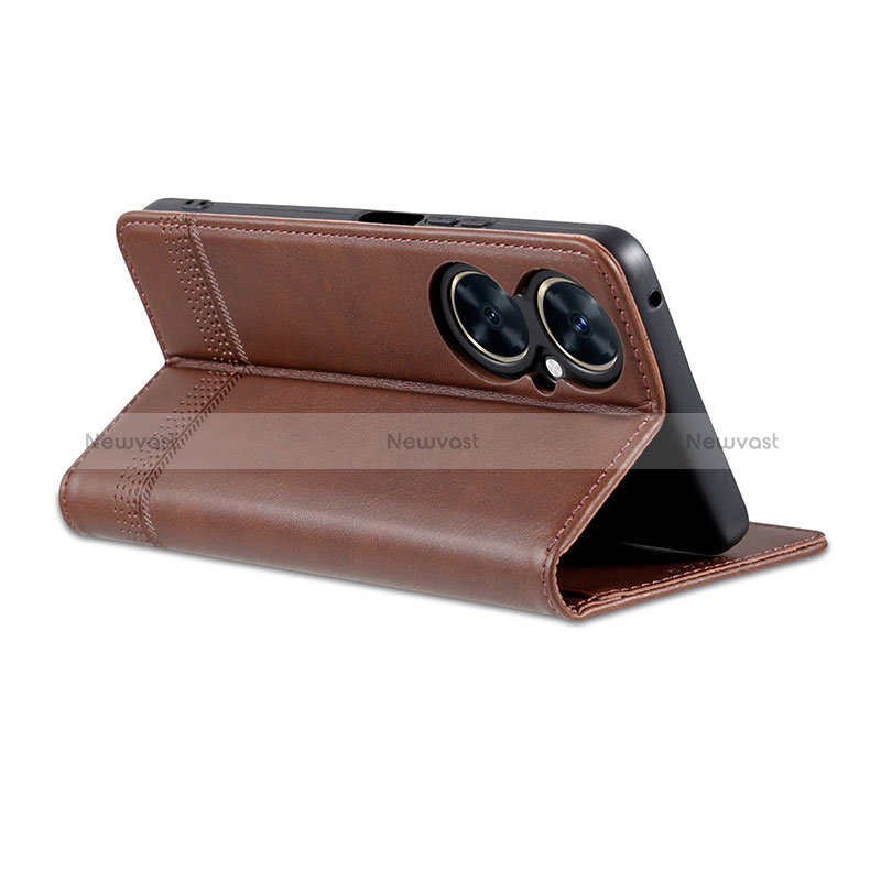 Leather Case Stands Flip Cover Holder YZ2 for Huawei Nova 11i