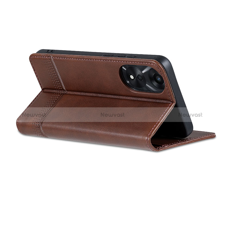 Leather Case Stands Flip Cover Holder YZ2 for Oppo A78 4G