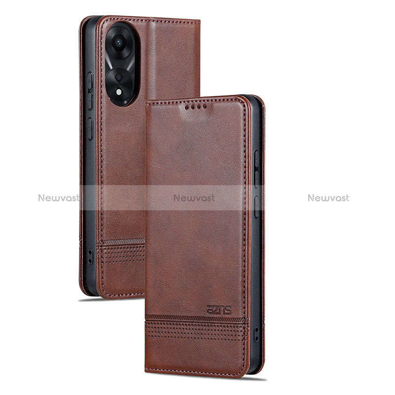 Leather Case Stands Flip Cover Holder YZ2 for Oppo A78 4G