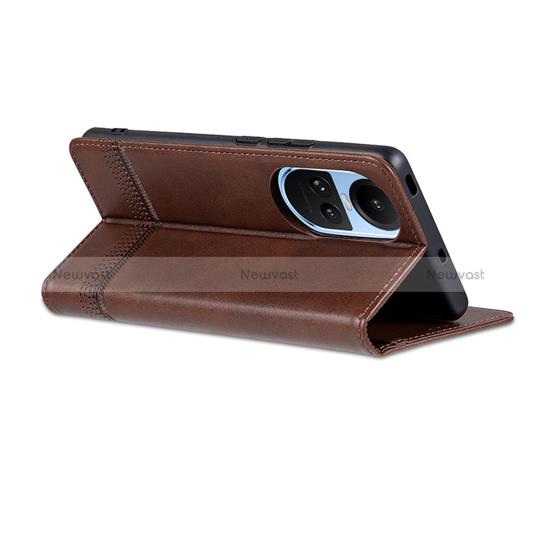 Leather Case Stands Flip Cover Holder YZ2 for Oppo Reno10 Pro 5G