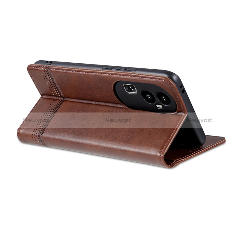 Leather Case Stands Flip Cover Holder YZ2 for Oppo Reno10 Pro+ Plus 5G