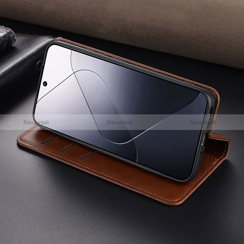 Leather Case Stands Flip Cover Holder YZ2 for Xiaomi Mi 14 Pro 5G