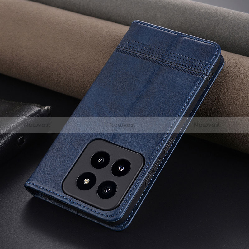 Leather Case Stands Flip Cover Holder YZ2 for Xiaomi Mi 14 Pro 5G