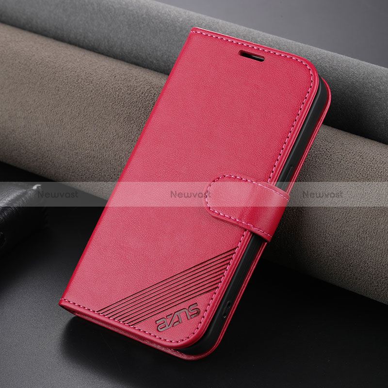 Leather Case Stands Flip Cover Holder YZ3 for Apple iPhone 14 Pro Max