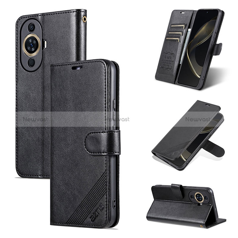 Leather Case Stands Flip Cover Holder YZ3 for Huawei Nova 11