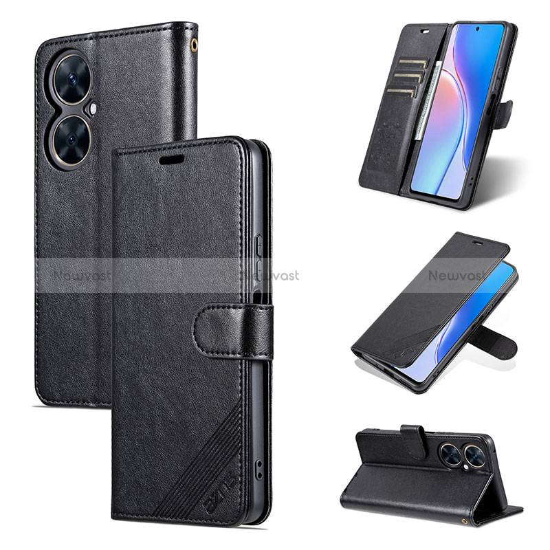 Leather Case Stands Flip Cover Holder YZ3 for Huawei Nova 11i